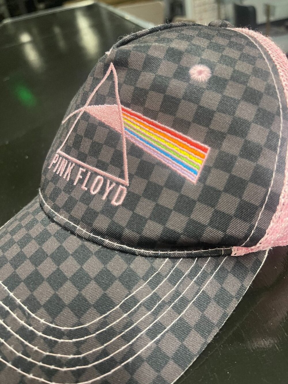 Pink Floyd Dark Side of the Moon Pink Mesh Trucker Hat
